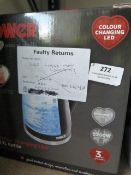 *Tower 1.7L Colour Changing Glass Kettle