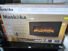 Muskoka Curved Wall Mounted Electric Fire