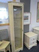 Cream Corner Display Cabinet