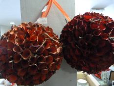 *Pair of Decorative Hanging Balls