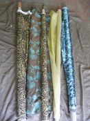 *Five Rolls of Assorted Fabric