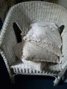 Painted Wicker Chair