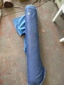 *Roll of Blue Fabric