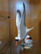 German Pottery Figurine - Pair of Terns