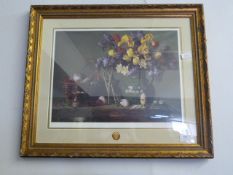 Gilt Framed Print - Flowers