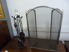 Black & Chrome Fireside Companion and Three Fold F