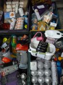 *Four Boxes of Assorted Electrical and Other Items