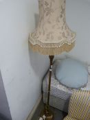 Brass Effect Standard Lamp