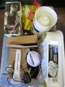 *Box Containing Tree Stand, Karaoke Mic, Pest Repe