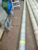 Roll of Grey Wood Effect Vinyl Flooring 4x5m