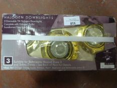 Box of Three Halogen Down Lights