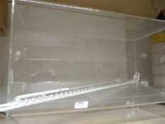 Clear Plastic Display Box and a Fiskvik Rack