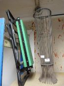 Metal Umbrella Stand and Folding Stool