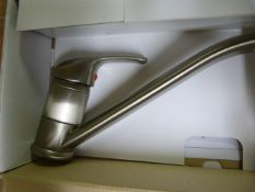 *Brushed Steel Iris Tap