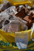 Large Bag of Plastic Guttering, Drain Pipe Joints