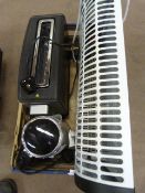 *Box Containing Fan Heaters, Toaster and a Kettle