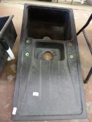 *Black Sink with Drainer