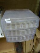 *Two Set of Plastic Drawer for Contact Lenses