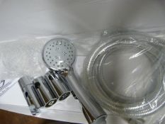 *Chrome Bathroom Shower Slide Rail Kit