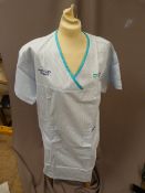 *Thirty HA2417 Blue & White Striped Tunics Size:20