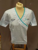 *Twenty Two HA2411 Blue & White Striped Tunic Tops