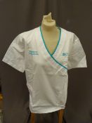 *Thirty HA2721 White Tunic Tops Sizes:20 and 22 Re