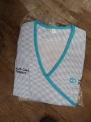 *Forty HA2411 Blue & White Striped Tunic Tops Size