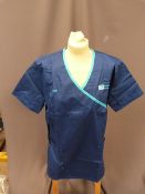 *Forty Four HA2409 Mid Blue Tunic Tops Size:8 Regu