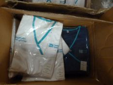 *Forty Mixed Blue & White Tunics