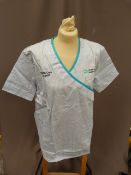 *Forty HA2411 Blue & White Striped Tunic Tops Size