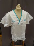 *Nine HA2683 White Tunic Tops (Various Sizes)