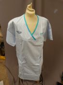 *Twenty HA2417 Blue & White Striped Tunics Size:4