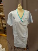 *Ten HA2417 Blue & White Striped Tunics Size:18 Sh