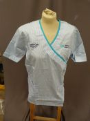 *Thirty HA2411 Blue & White Striped Tunic Tops Siz