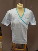 *Thirty Nine HA2411 Blue & White Striped Tunic Top