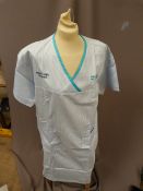 *Thirty HA2417 Blue & White Striped Tunics Size:20