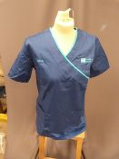 *Forty HA2409 Mid Blue Tunic Tops Size:14