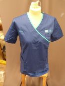 *Forty HA2409 Mid Blue Tunic Tops Size:20