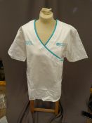 *Thirty HA2721 White Tunic Tops Size:16