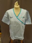 *Forty HA2411 Blue & White Striped Tunic Tops Size