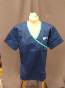 *Forty HA2409 Mid Blue Tunic Tops Size:12