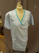 *Thirty HA2417 Blue & White Striped Tunics Size:18