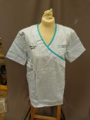 *Forty HA2411 Blue & White Striped Tunic Tops Size