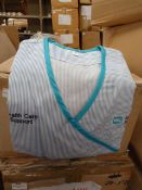 *Forty HA2411 Blue & White Striped Tunic Tops (Var