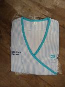 *Twenty Four HA2411 Blue & White Striped Tunic Top