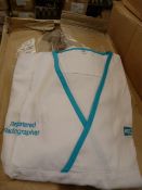 *Thirty HA2354 White Tunic Tops (Various Sizes)