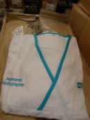 *Thirty HA2354 White Tunic Tops (Various Sizes)