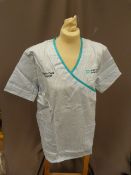 *Forty HA2411 Blue & White Striped Tunic Tops Size