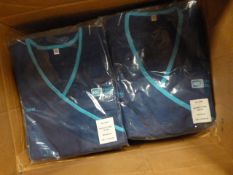 *Forty HA2408 Mid Blue Tunics Size:10 Regular
