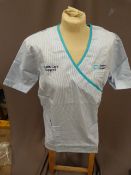 *Twenty Nine HA2411 Blue & White Striped Tunic Top